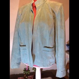 Coldwater Creek suede leather jacket size L